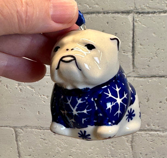 Manufaktura, Snowflake, Bulldog Ornament