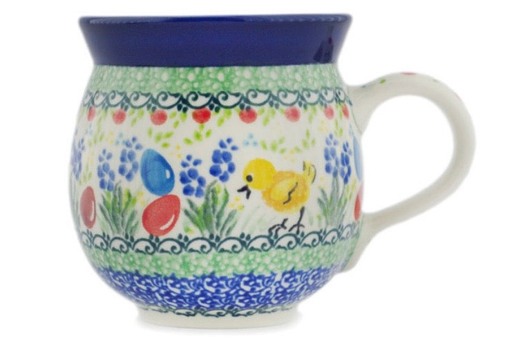 Ceramika Artystyczna, U5205 Little Gold Chick, Medium Bubble Mug 12 oz