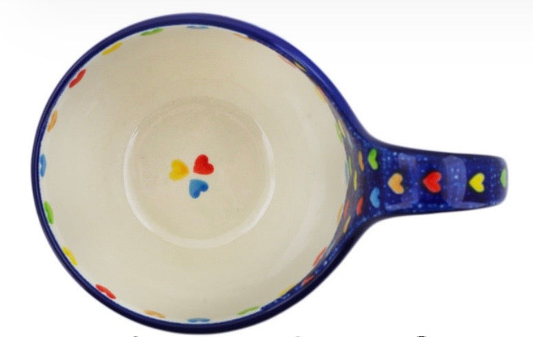 Ceramika Artystyczna Unikat U4835, Colorful Dot Show, Loop Mug/Soup Bowl