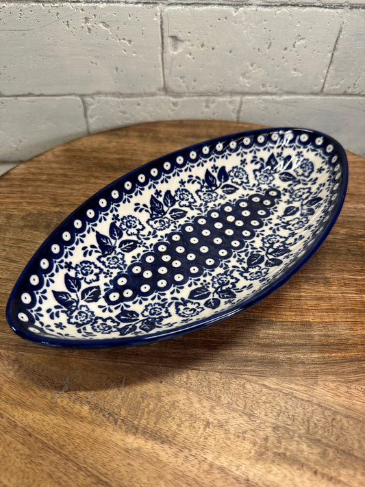 Ceramika Millena Polish Pottery, Oval Serving Bowl