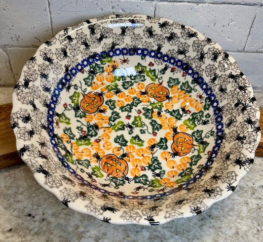 Vena, Trick Or Treat Large Wavy Serving Bowl