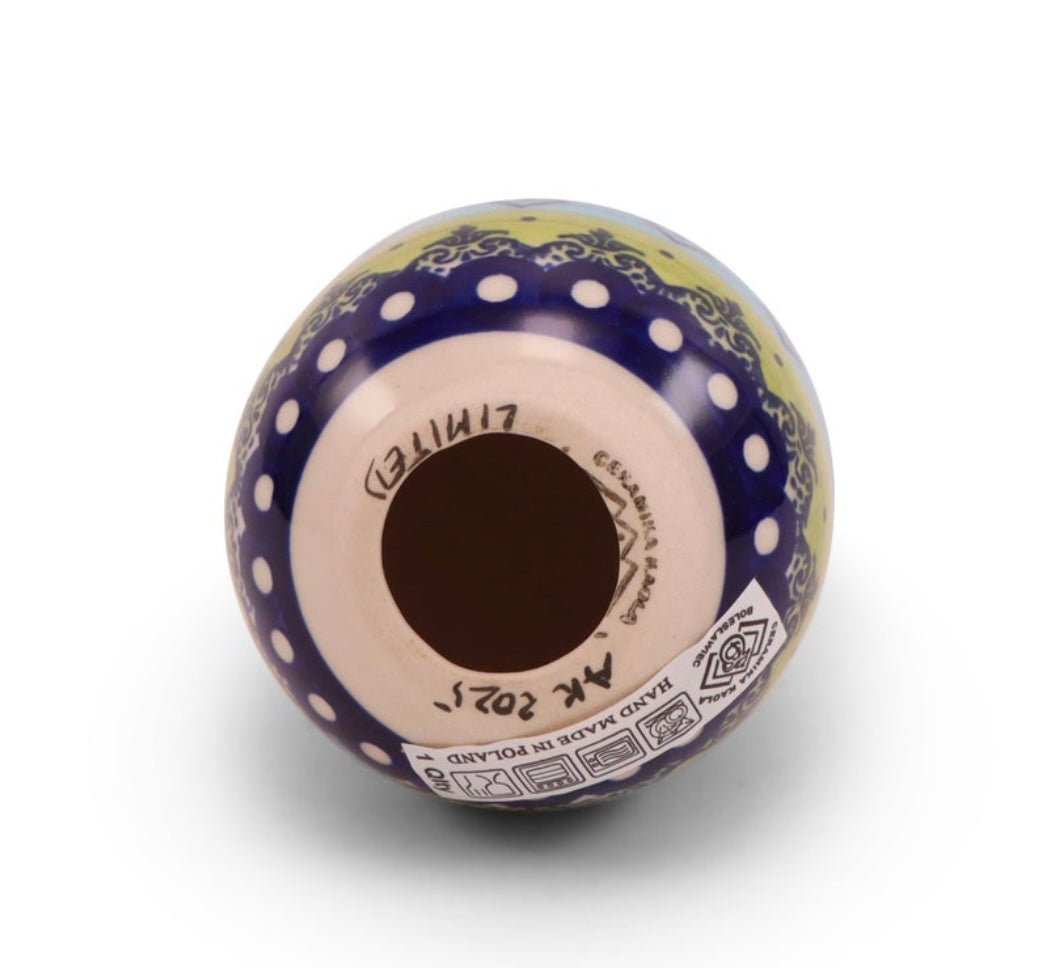 Ceramika Kaola Polish Pottery, Signature Unikat,LE A, 4" Medium Egg