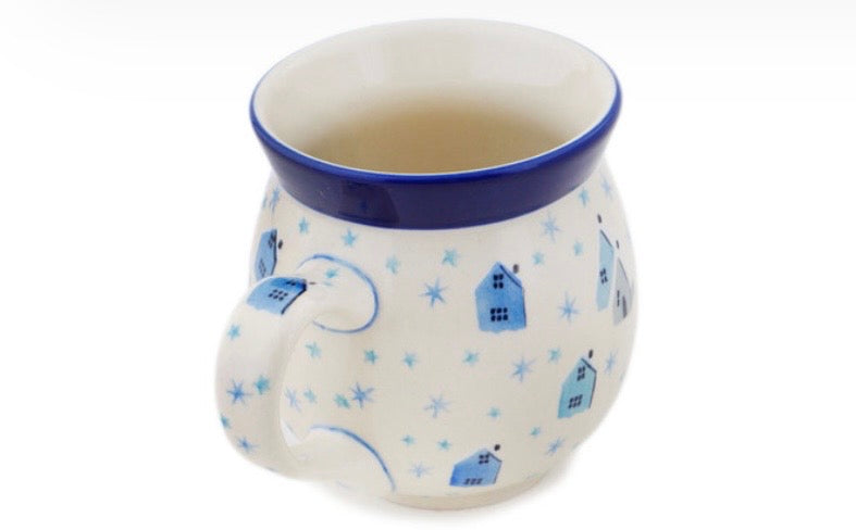 Ceramika Artystyczna, U5182, Winter Village, Large Bubble Mug