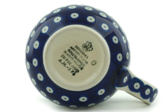 Ceramika Artystyczna Polish Pottery, Bleeding Hearts, Bubble Mug 16 oz