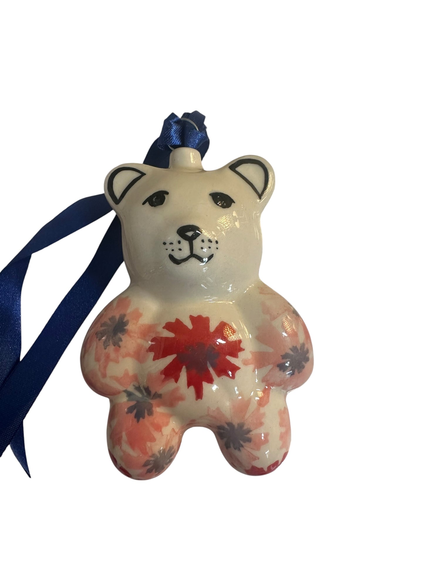 Manufaktura, Blossom Radiance, Teddy Bear Ornament 3.5"