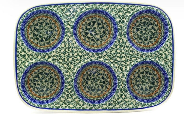 Ceramika Artystyczna, Grecian Sea, Muffin Pan