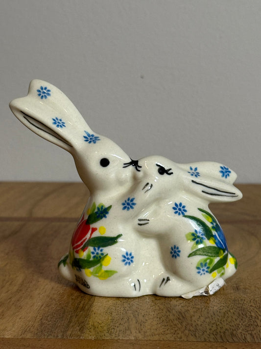Kalich , Art Level, Blue/Red Tulip Pattern A, Kissing Bunnies