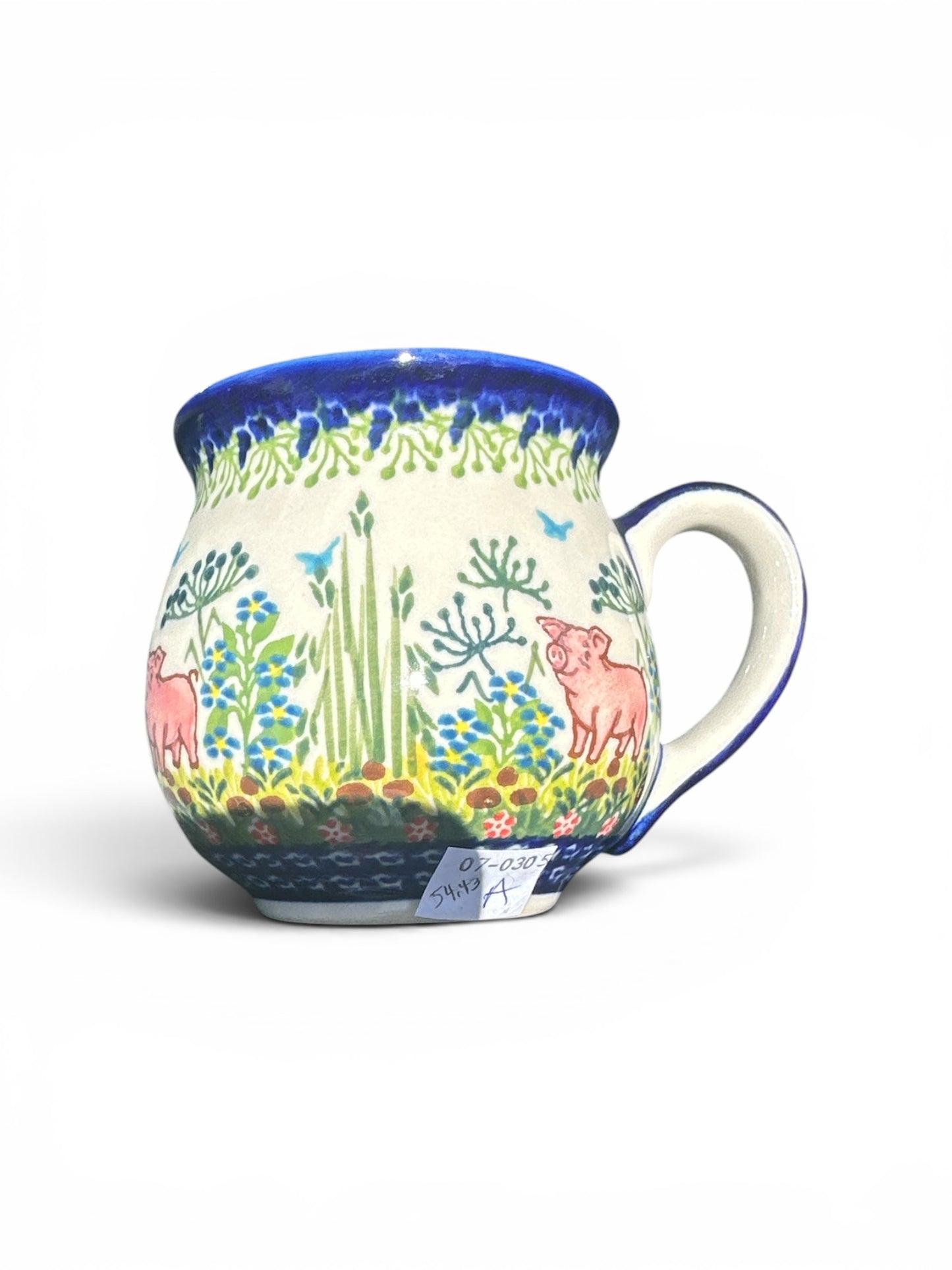 Kalich, Art Level A, Piggy, Medium Bubble Mug 12 oz.