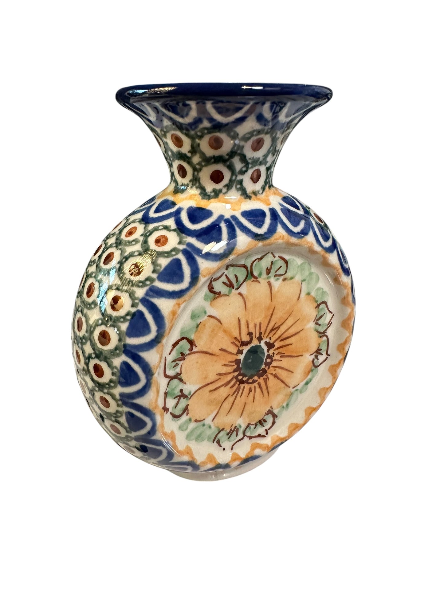 Ceramika Artystyczna, Yellow Flower, Coin Vase