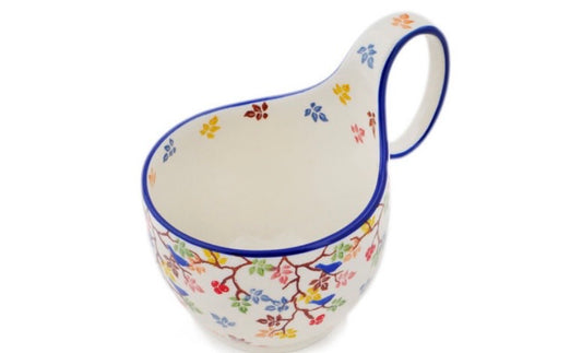 Ceramika Artystyczna, Unikat U5109, Fall Branches, Loop Mug