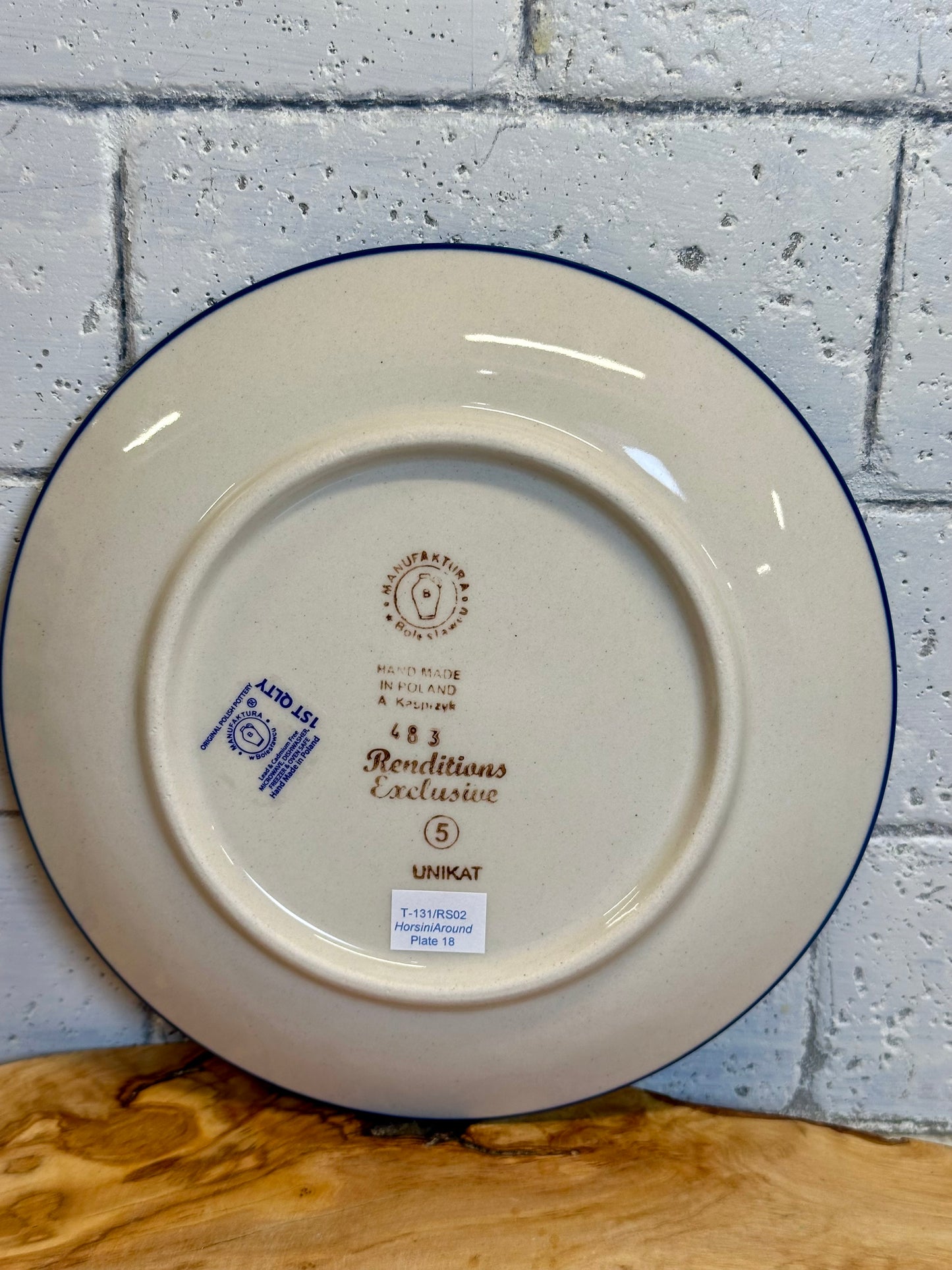 Manufaktura, Horsin' Around, Salad/Luncheon Plate 8.7"