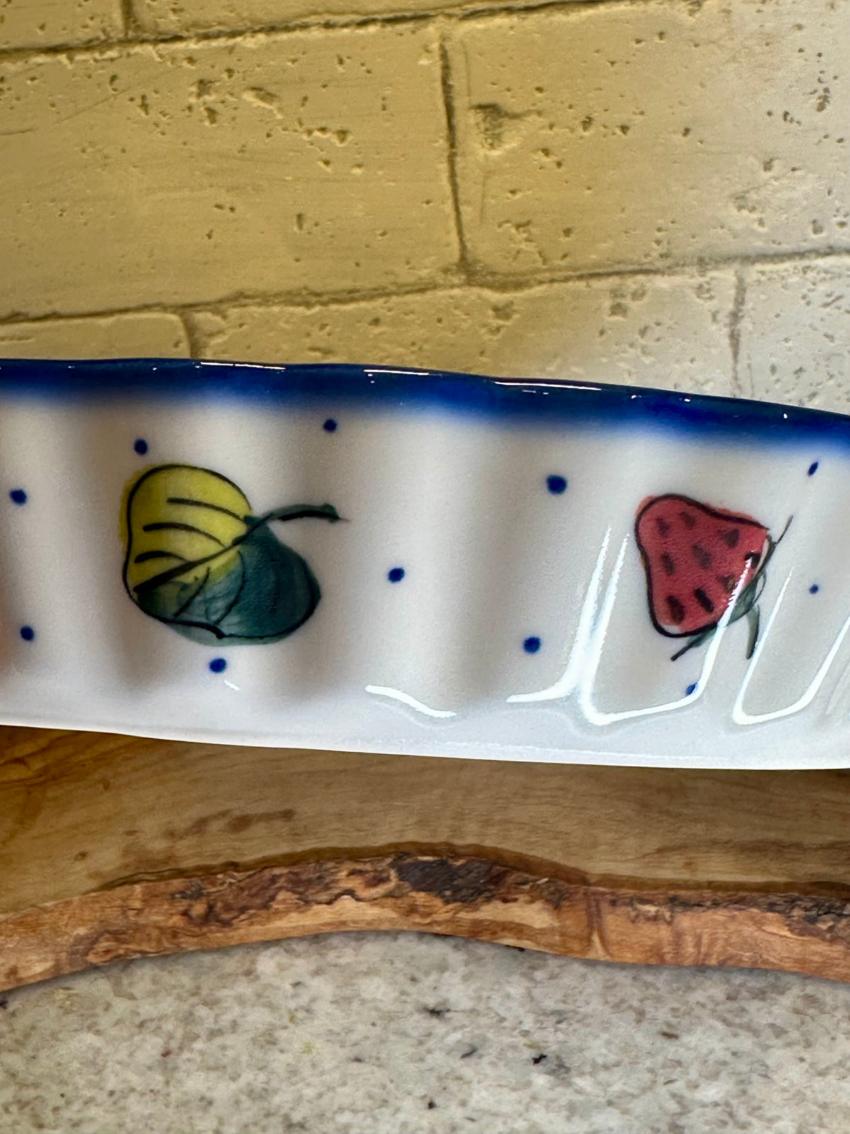 WR Ceramika, Strawberries & Blossoms, Tart Pan