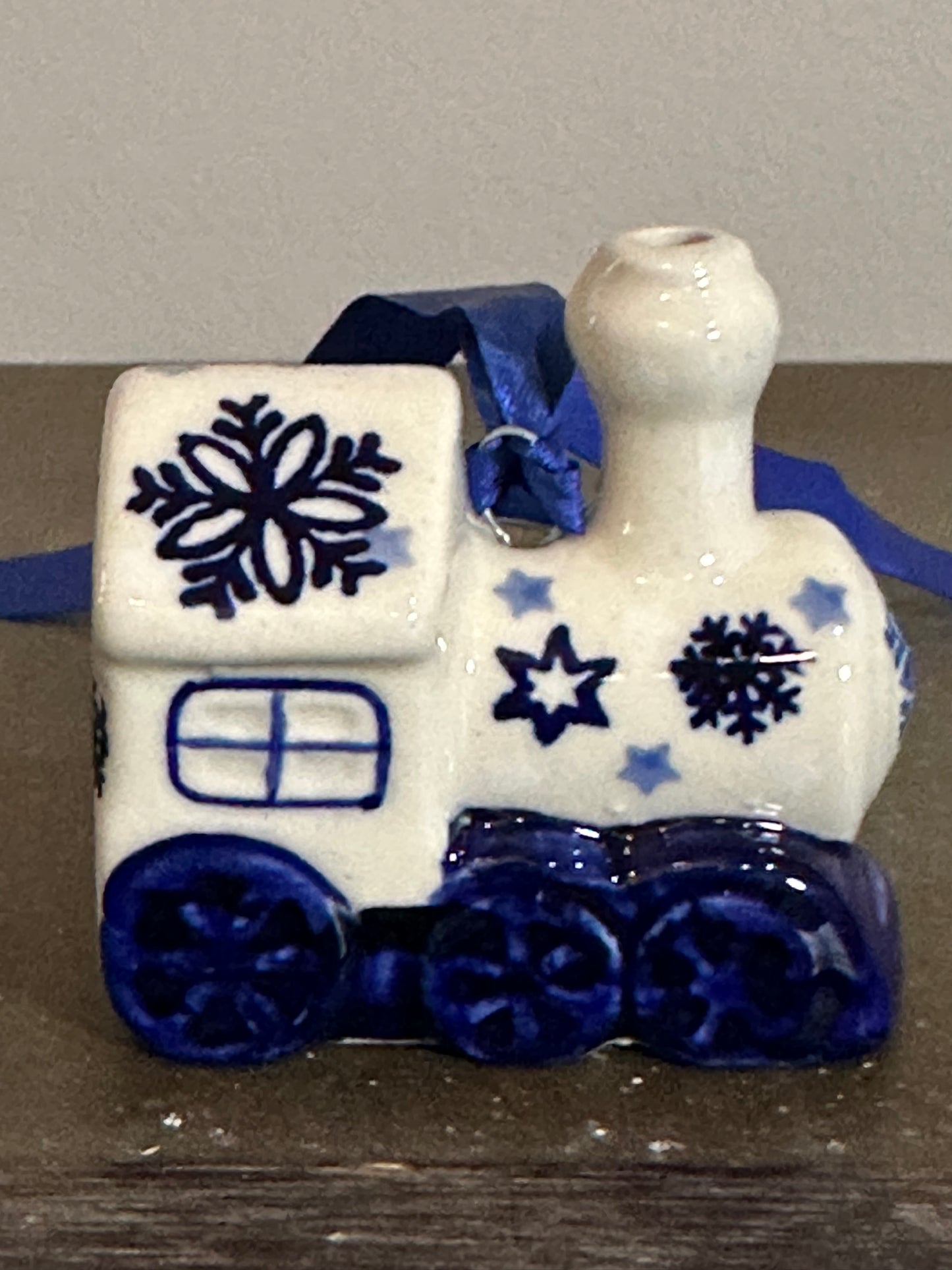 Manufaktura Snowflakes Train Ornament
