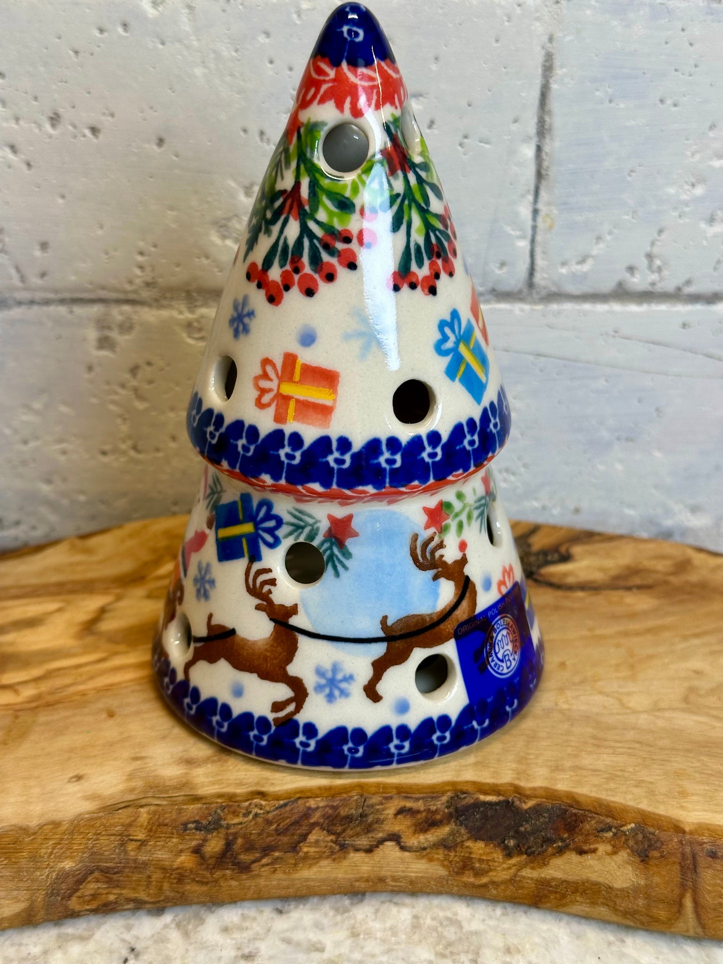 Kalich, Dashing Through with Santa, Luminary Tree 5.5"