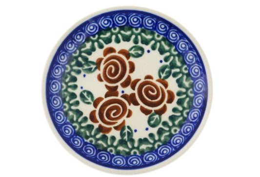 Ceramika Artystyczna, Chocolate Flower, Coaster/Mini Plate