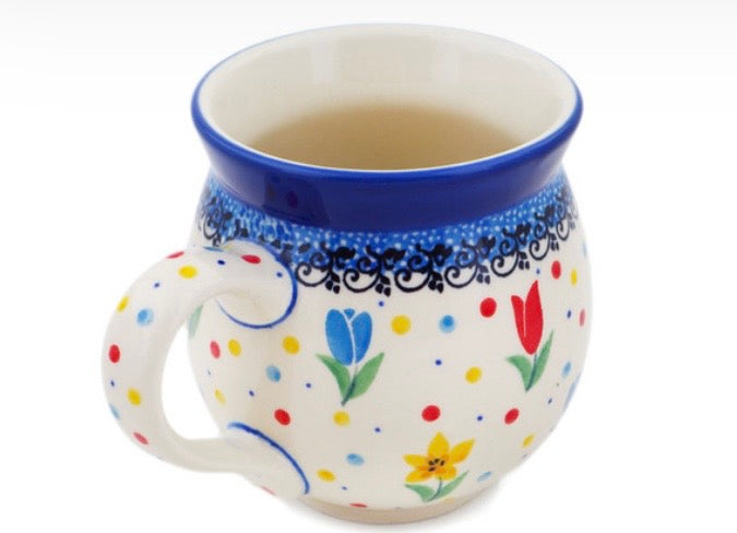 Ceramika Artystyczna, Unikat U4975 Full Bloom, Medium Bubble Mug