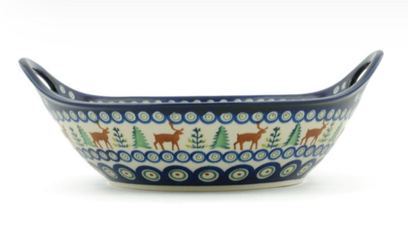 Zaklady, Reindeer In The Pine, Bowl With Handles