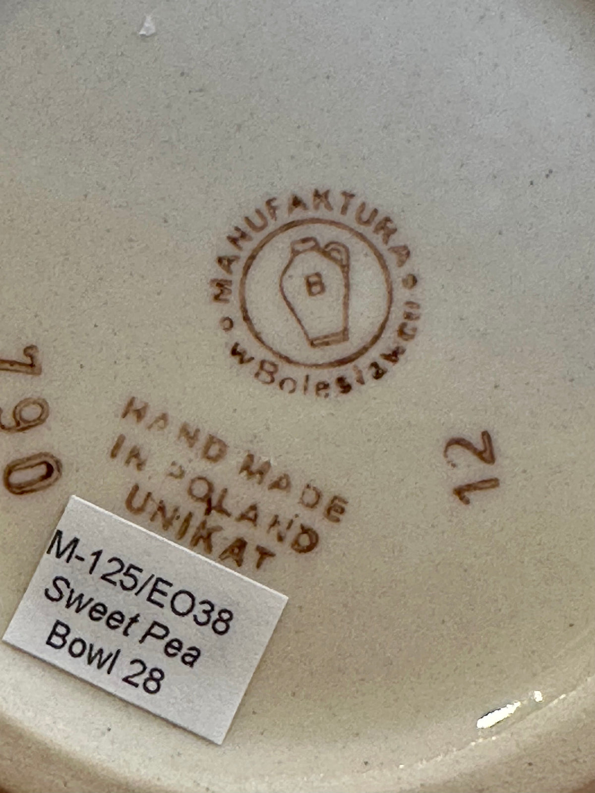 Manufaktura, Sweet Pea, Large Mixing Bowl 11"