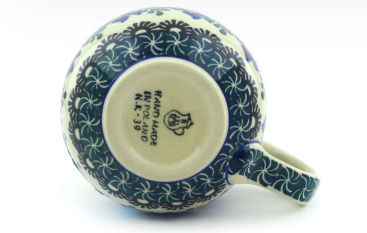Ceramika Artystyczna, Blue Violets, Medium Bubble Mug