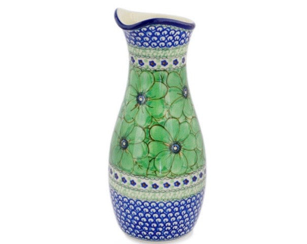 Ceramika Artystyczna, U408A, Green Pansies, Carafe