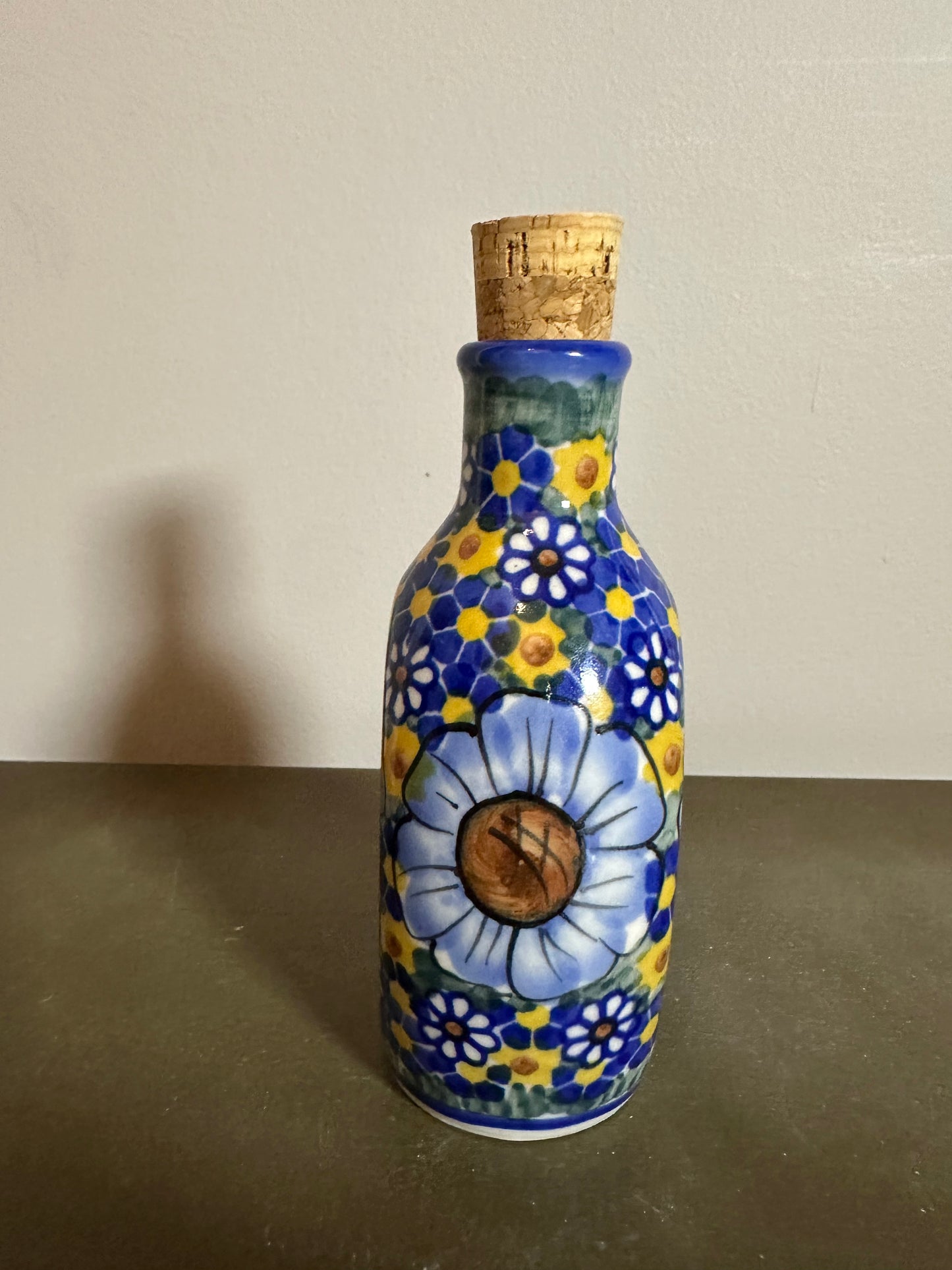 W.R. Ceramika, Unikat Chamomile Bottle with Cork