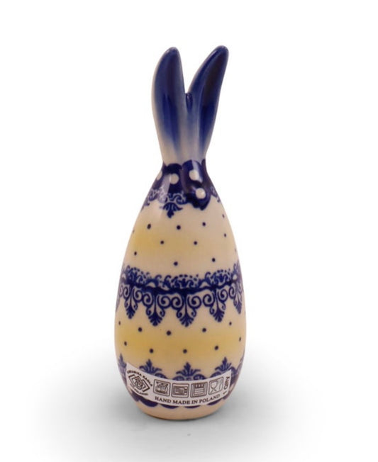 Ceramika Kaola Polish Pottery, Art E, 6" Small Bunny