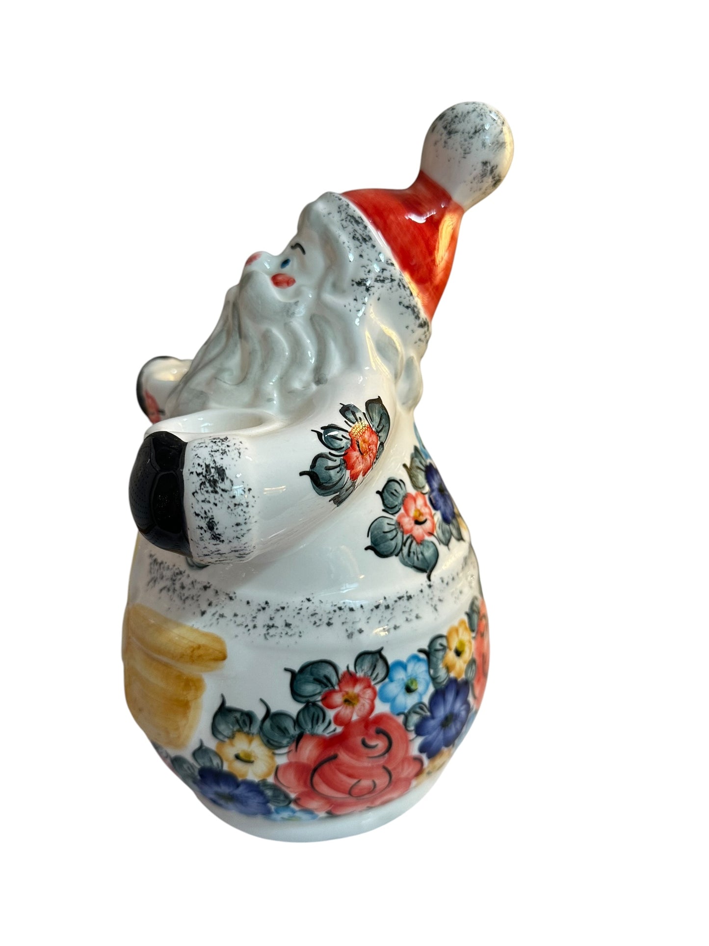 Fajans Wloclawek, Little Flower Patch, Santa Clause Figurine 10"