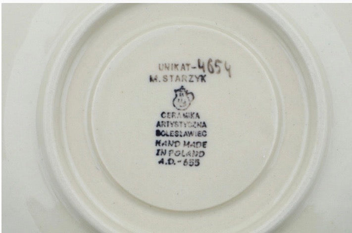 Ceramika Artystyczna, Unikat U4654, Flower Wreath, Saucer