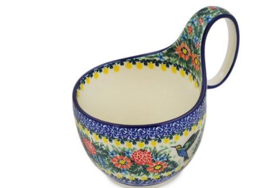 Ceramika Artystyczna, Unikat Solo Hummingbird, Loop Mug/Bowl