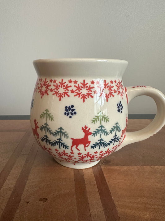 Preowned- Manufaktura Polish Pottery 16 oz Bubble Mug