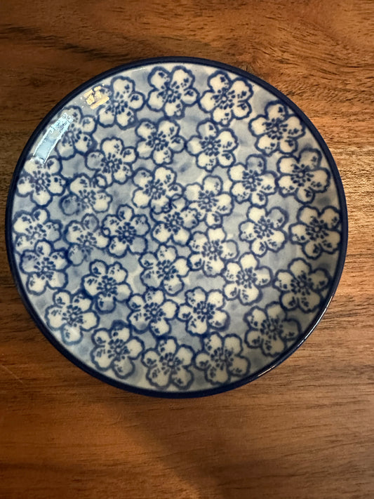 Ceramika Artystyczna Polish Pottery, Magical Blue, Coaster/Mini Plate