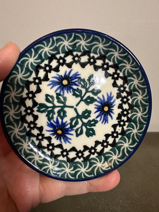 Ceramika Artystyczna, Blue Chicory, Coaster/Mini Plate