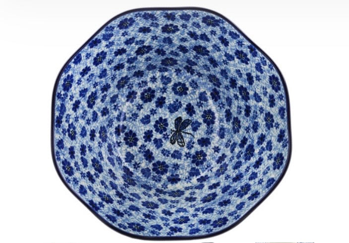 Ceramika Artystyczna, Misty Dragonfly, Scalloped Bowl