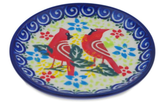 Bona, Unikat Lovely Red Birds, Coaster/Mini Plate