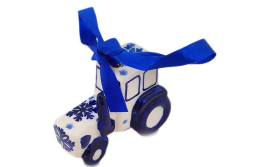 Manufaktura, Snowdrift, Tractor Ornament 3"
