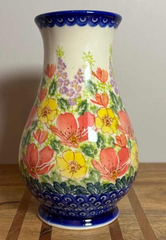 Kalich, Pink, Yellow, Lavendar Floral Vase
