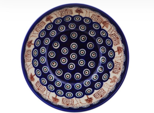 Bona, Blue Eyes Village, Bowl, 7.5"