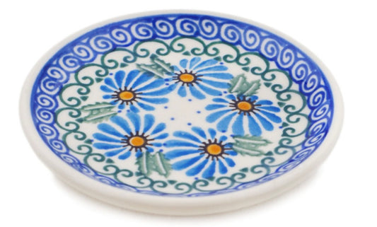 Ceramika Artystyczna Polish Pottery, Marigold Morning, Mini Plate/Coaster