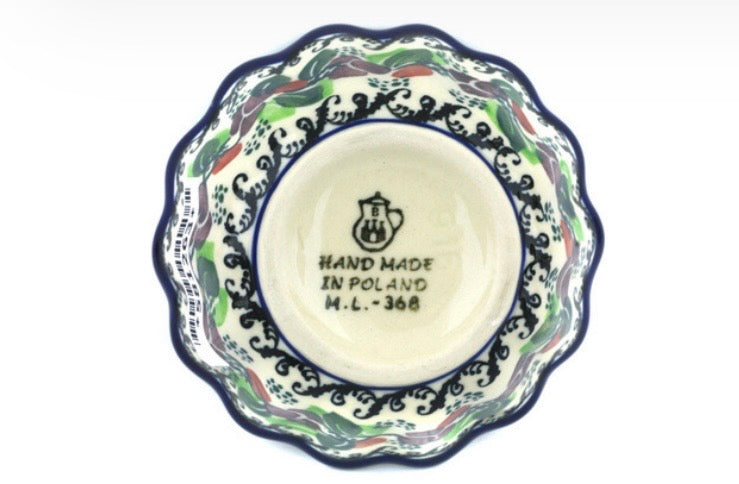 Ceramika Artystyczna, Berry Garland, Fluted Bowl