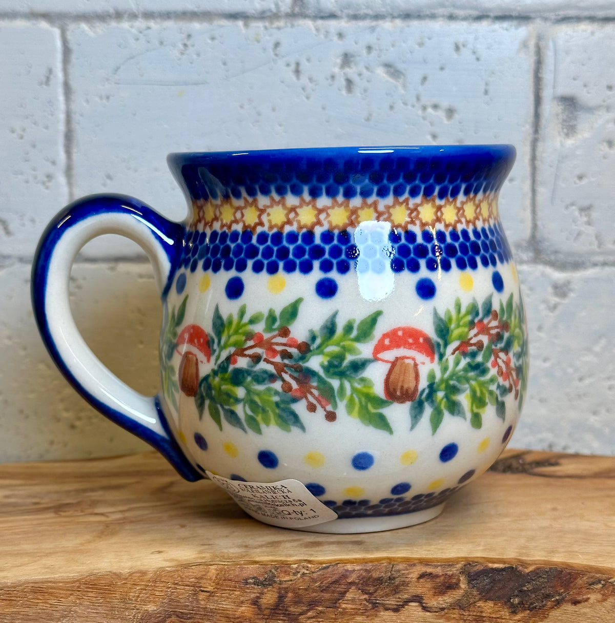 Kalich, Mushroom and Berries, Medium Bubble Mug