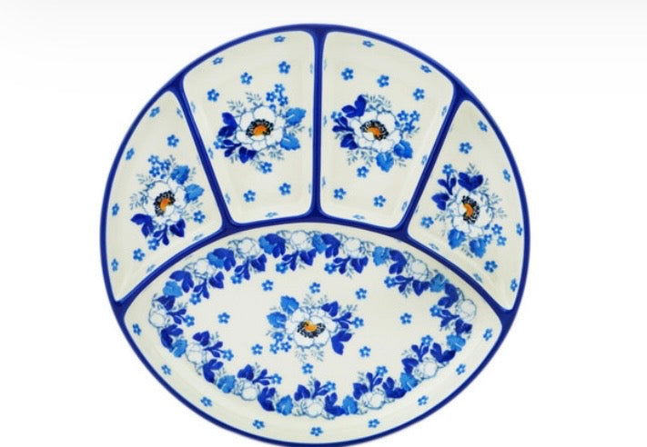 Ceramika Artystyczna, Blue Spring, Divided Dish
