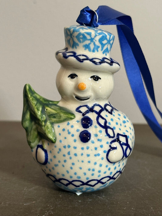 Manufaktura Bullwinkle Snowman w/Tree Ornament