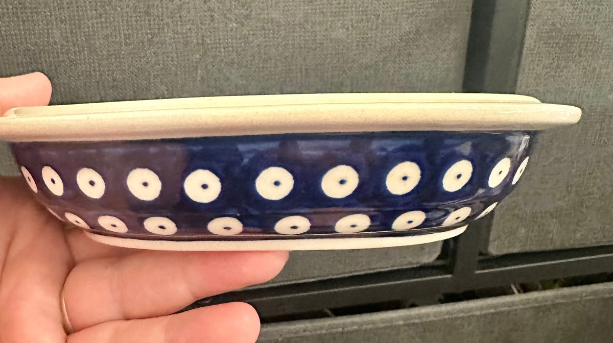 Zaklady, Traditional Pattern, Owl's Eye, Oval Dish, 6"