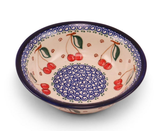 Millena Polish Pottery, Retro Cherry, 6" Bowl