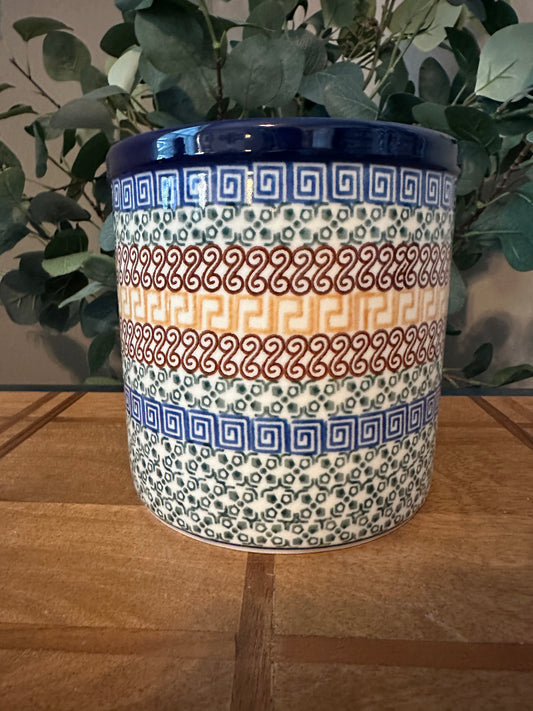 Ceramika Artystyczna Polish Pottery, Grecian Sea, Utensil Holder