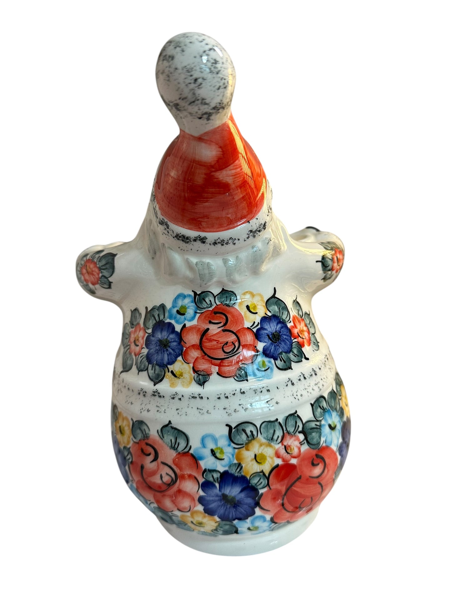 Fajans Wloclawek, Little Flower Patch, Santa Clause Figurine 10"