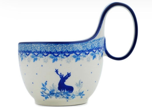 Ceramika Artystyczna, Blue Mistic Winter, Loop Mug/Bowl