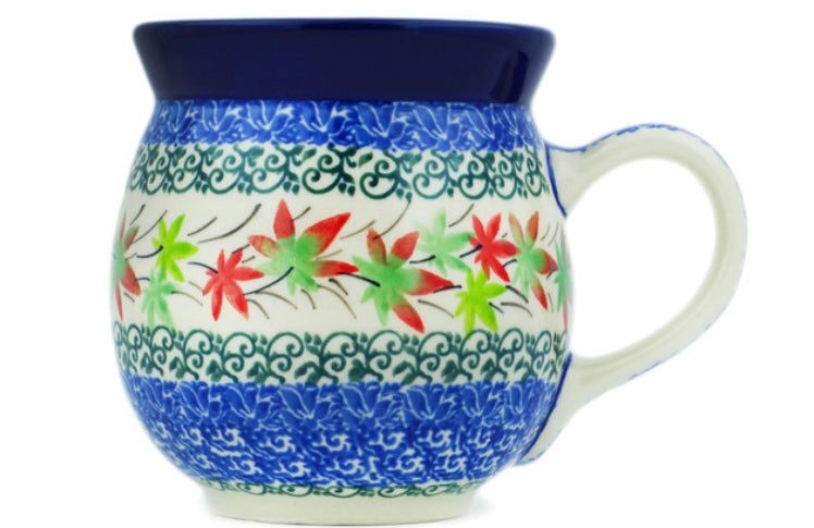 Ceramika Artystyczna Polish Pottery, Unikat, Royal Fall, Bubble Mug