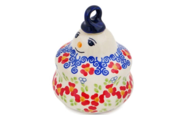 Manufaktura, Red Chains, Snowman Ornament