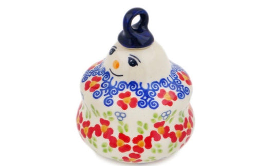 Manufaktura, Red Chains, Snowman Ornament
